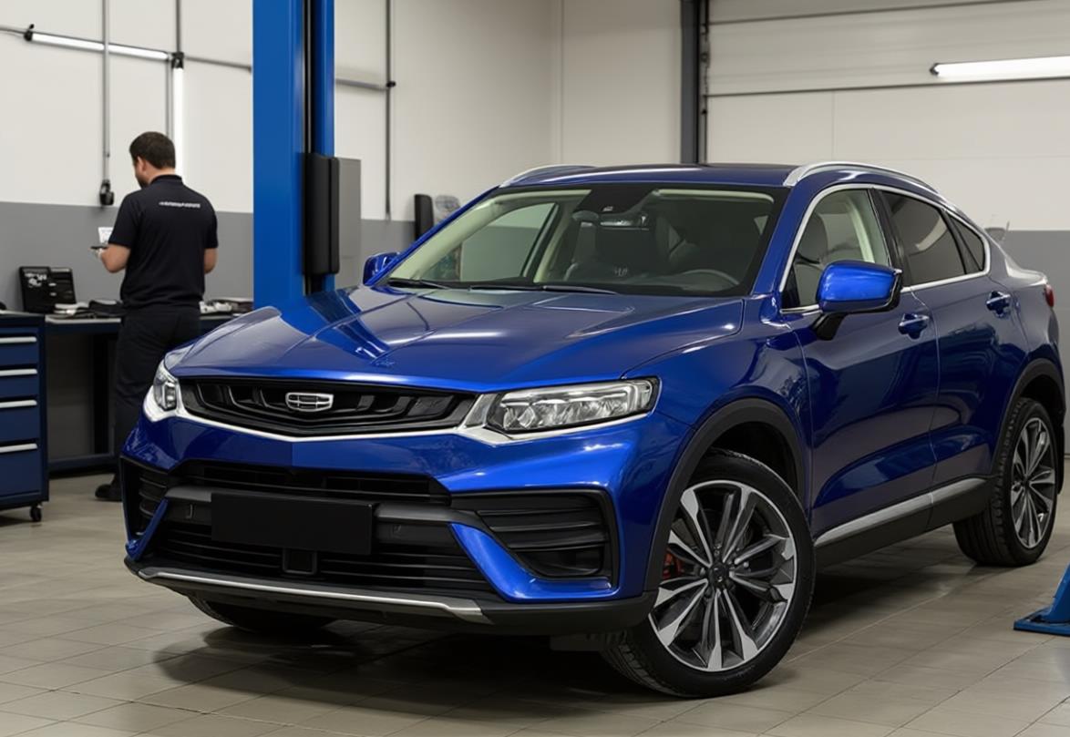 geely tugella в автосервисе