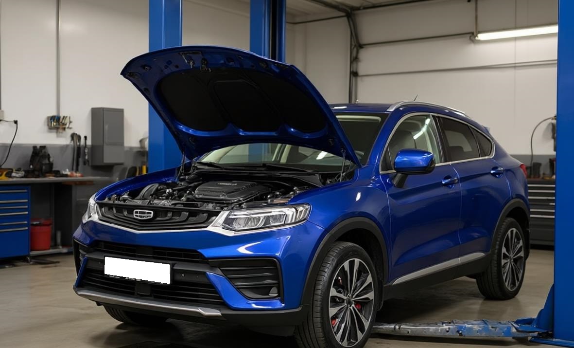 geely tugella в автосервисе