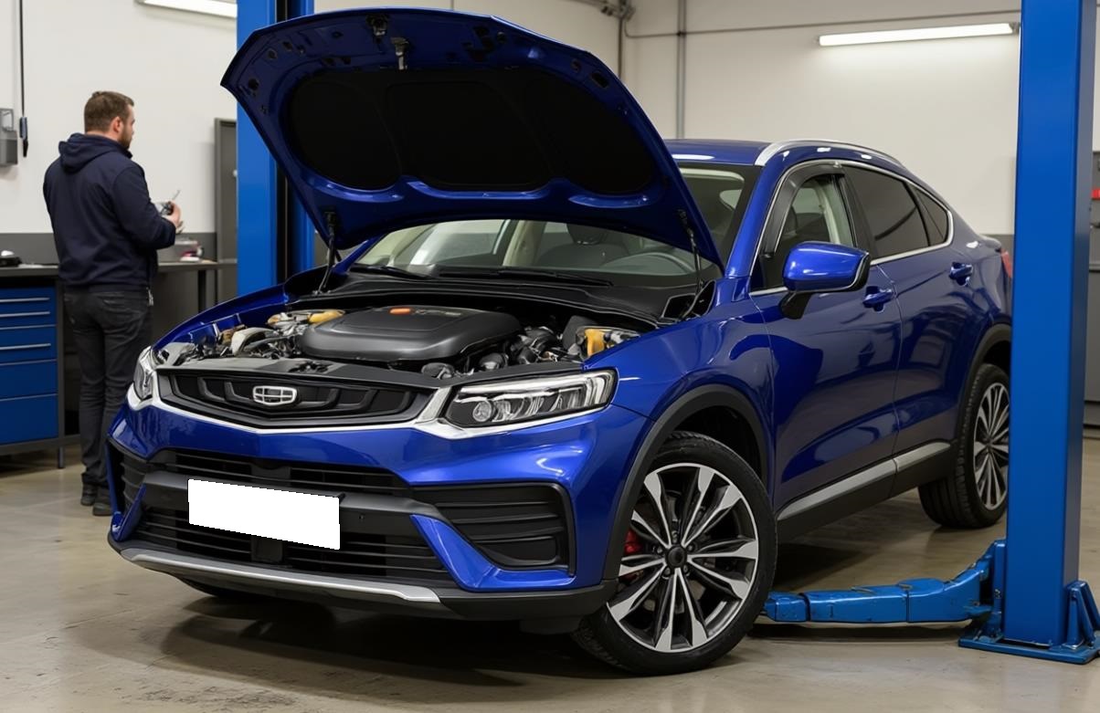 Geely Tugella в автосервисе