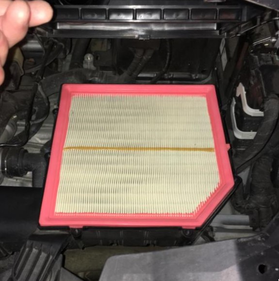 замена воздушного фильтра джили тугела