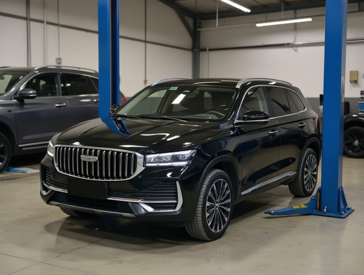 Geely Monjaro готовится к замене масла АКПП в автотехцентре