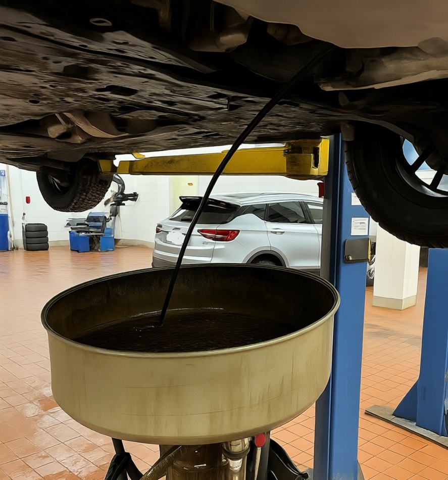 Замена масла в двигателе Geely Monjaro