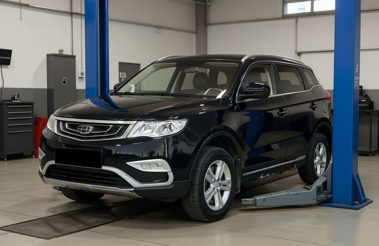 Geely Atlas после замены маслосъемных колпачков в автотехцентре