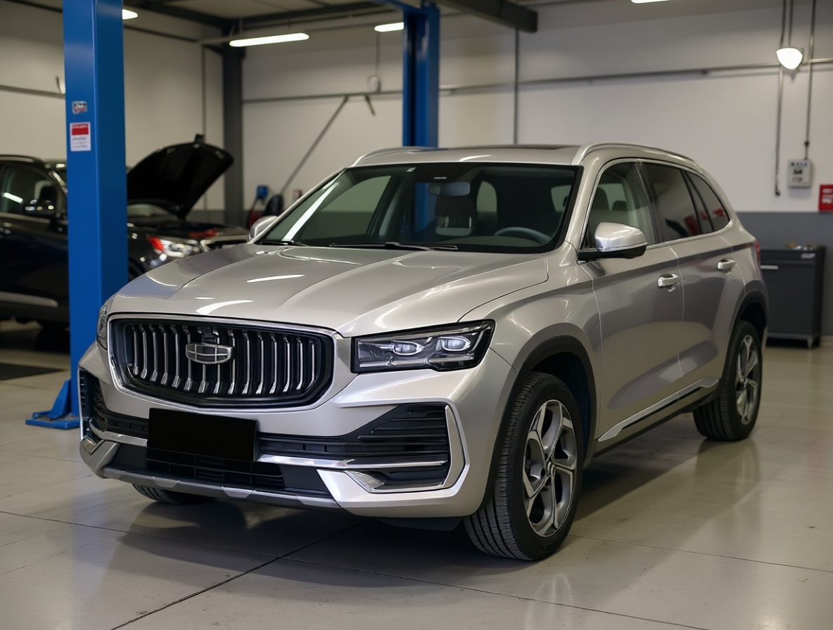 Geely Monjaro готовится к замене масла в редукторе в автотехцентре