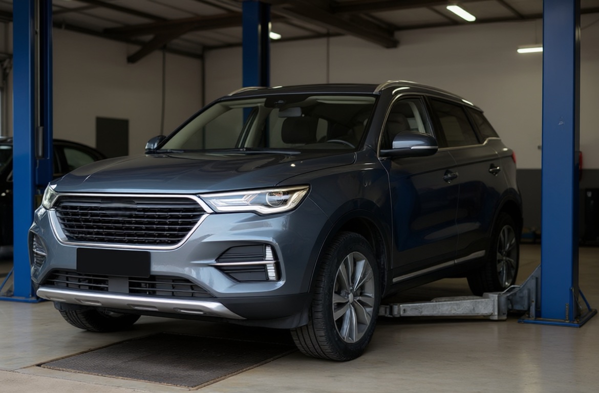 Geely Atlas после замены ШРУСа в автотехцентре