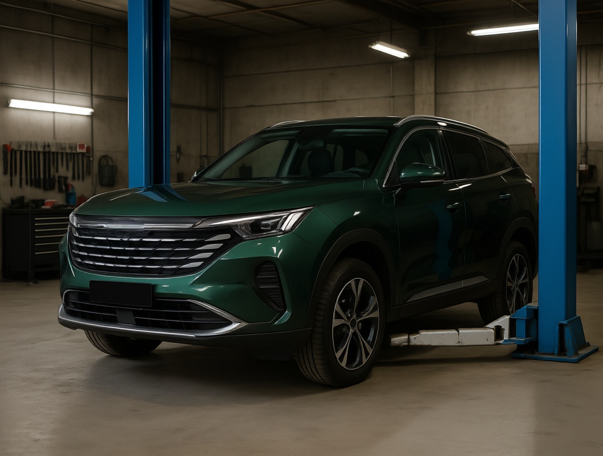 Geely Atlas после замены тормозной жидкости в автотехцентре