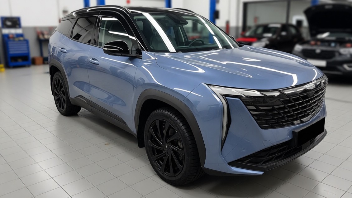 Geely Atlas после замены масла в редукторе в автотехцентре