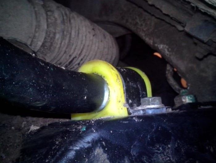 Замена втулок стабилизатора Джили